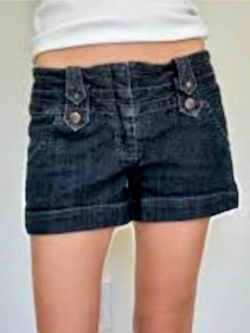 Women's Dark Blue Denim Shorts